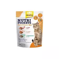 GimCat Nutri Pockets Malt & Vitamin Mix kačių skanėstai 150g