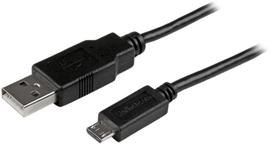 Kabelis StarTech Micro-USB Charge-and-Sync USBAUB3MBK USB Type-A (4 pin) USB 2.0, USB Micro-B (5 pin), 3 m, juoda sp.