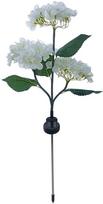 Įsmeigiamas šviestuvas su saulės baterija Forever Sunari Hydrangeas, IP44, balta sp./žalia sp.