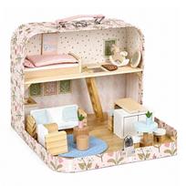 Lėlių namas, su priedais EcoToys EF4175, įvairių spalvų