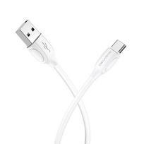 USB kabelis Borofone BX19 USB-A to USB-C 1.0m baltas