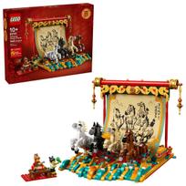 Konstruktorius LEGO® Šuoliuojančių arklių paveikslas 80119, 1650 vnt.