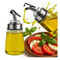 Stiklinis dozatorius 200ml su piltuvėliu aliejui, actui, padažams