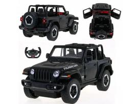 Nuotoliniu būdu valdomas automobilis RC Jeep Wrangler RS 1:14 juodas