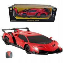 Pulteliu valdoma mašina, nuotoliniu būdu valdomas automobilis RC Lamborghini 1:14 raudonas Coil