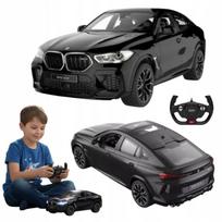 Pulteliu valdoma mašina, nuotoliniu būdu valdomas automobilis BMW X6 1:14 LED juodas