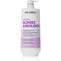 Goldwell Dualsenses Blondes & Highlights Anti-Yellow Conditioner kondicionierius geltoniems atspalviams neutralizuoti 1000 ml