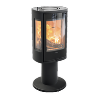 Plieninė krosnelė Nibe Contura C886G:2 Style, juoda, 3 - 7 kW