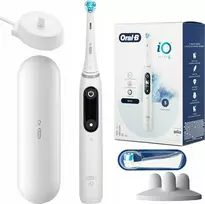 Braun Oral-B iO6 Series, elektrinis dantų šepetėlis, baltos spalvos