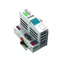 WAGO 750-348 ECO CANopen lauko magistralės sujungimo modulis, D-sub 9 kontaktų, 24 VDC, DIN bėgeliui, pilka