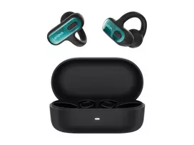Lenovo X500 atviro tipo belaidės ausinės su užsegimu – Bluetooth 5.3, IPX5, 28 val. baterija, juodos spalvos