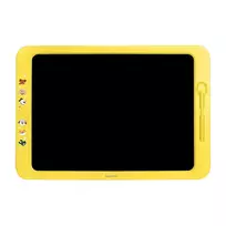 LogiLink LCD rašymo planšetė 19 cm, geltona – daugkartinė įvairiaspalvė piešimo lenta su trynimu ir užraktu