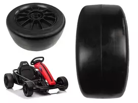 LEAN CARS priekinis ratas gokartui SX1968 – 220 mm EVA putų padanga, ABS ratlankis, juodas