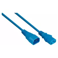 kabelmeister® C14 į C13 ilginimo laidas, mėlynas, 0,5 m, 0,75 mm² (H05VV-F)