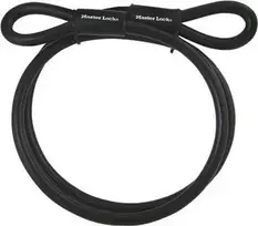Master Lock 49EURD Apsauginis kabelis su kilpomis, 1,8 m pintas plienas su skaidria vinilo danga