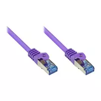 GoodConnections Alcasa Cat6a S/FTP pataisos kabelis 15m – RJ-45 kištukas į kištuką – violetinis LSZH (8060-H150V)