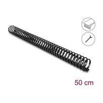 Delock lankstus lipnus ir prisukamas kabelių kanalas 45 x 46 mm - ilgis 50 cm juodas