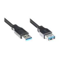 GoodConnections USB 3.0 ilginamasis laidas – A kištukas į A lizdą, 1,8 m, juodas (2711-S02)