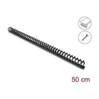 Delock Lankstus kabelių kanalas su lipnia juosta ir varžtais 25 x 26 mm – 50 cm juodas