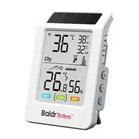 Rainpoint Baldrtherm HCS596WB saulės energija varomas Wi-Fi termohigrometras su programėle ir nuotoliniu jutikliu