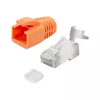 LogiLink Modular Plug RJ45 Cat.6A STP Pass Through, 10 vnt.