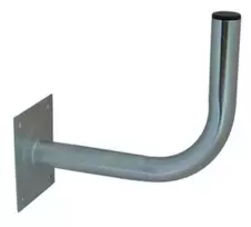 ROBSON Antenos sieninis laikiklis L300 (30 cm) – cinkuotas plienas, 38 mm stiebo spaustukas, 4 tvirtinimo taškai, lauko sąlygoms