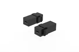 MICROCONNECT USB-C moteriška į moterišką Keystone adapteris, USB 3.2 Gen 2, 10Gbps, 100W PD, DisplayPort Alt Mode, juodas