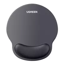 UGREEN ergonomiškas pelės kilimėlis LP668 su gelio riešo atrama, lygiu audinio paviršiumi ir neslystančiu pagrindu, juodas