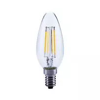 OPPLE Filament 4-40W/827 E14 Candle LED lemputė 470lm Skaidri 2700K Šilta balta