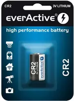 everActive CR2 ličio baterija 3V 850mAh (1 vnt. lizdinė pakuotė)
