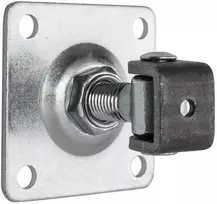 PSG 61.018 Reguliuojamas vartų vyris su 80x80x3 mm montavimo plokšte, M16 sriegiu