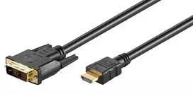 MicroConnect DVI-D (vyriškas) į HDMI (vyrišką) adapterio laidas, 0,5 m, juodas