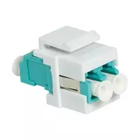 LogiLink NK0031 Keystone LC-Duplex daugiamodė OM3/OM4 šviesolaidžio mova, aqua