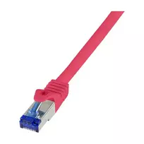LogiLink Cat.6A S/FTP Ultraflex jungiamasis laidas, GHMT sertifikuotas, raudonas, 0,25 m