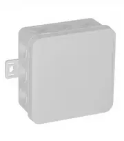 VIPLAST V6 Click paviršiaus montavimo jungiamoji dėžutė, 12 kabelių įvadų, tuščia, balta, IP54, 85x85x41mm, 036-01