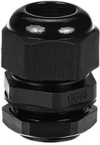 DELTA izoliuota kabelių įvado jungtis G3/4-BLACK IP68 3/4