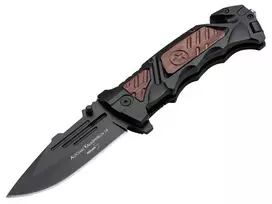 Böker Plus AK-14 sulankstomas peilis AUS-8 nerūdijančio plieno drop point ašmenimis, aliuminio rankena, linerlock