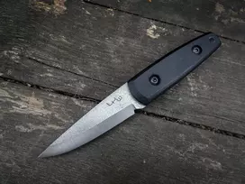 LKW Mini Pukko G10 peilis – D2 plieno fiksuotas ašmenys, G10 rankena, Kydex makštis, 75 mm ašmenys