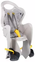 Vaiko dviračio kėdutė BIKE SEAT B-FIX galinė, su greito atsegimo sistema, pilka/oranžinė, 9–22 kg, EN 14344