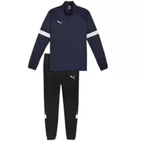 PUMA vyriškas sportinis kostiumas Team Rise tamsiai mėlynas ir juodas 658653 06 M