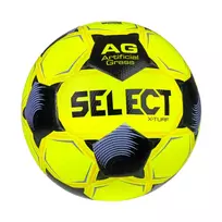 Select X-Turf v26 FIFA Basic futbolo kamuolys 4 dydžio, geltona/juoda/violetinė