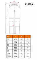 NEO Tools 81-231-M apsauginės kelnės pilka/juoda, dydis M