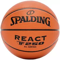Spalding React TF-250 krepšinio kamuolys, 5 dydis, rudas 76803Z