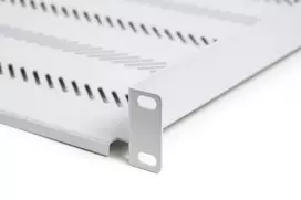 Digitus TN-19-650-1U-GY 19 colių fiksuota stelažo lentyna 1U, 650 mm gylio, pilka, 25 kg apkrova