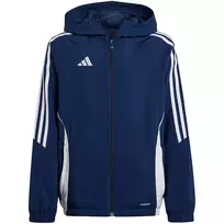 adidas Tiro 24 vaikų treniruočių švarkas tamsiai mėlynas/baltas 116cm IM8797