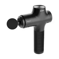 REBEL ACTIVE Masažinis pistoletas su 8 antgaliais, 20 greičių lygių, 1200-3200 PPM, 10 mm amplitude, bešepetėliu varikliu, 2000 mAh baterija, iki 4 val. veikimo, su dėklu