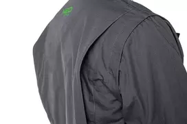 NEO TOOLS 81-217-XXXL darbo striukė pilka/žalia – patvari medvilnė, 7 kišenės, atšvaitai