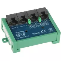 STG-SW-POE-4-120 4 prievadų Fast Ethernet PoE komutatorius su prailgintuvu, 3x PoE+ 30W, 1x Uplink, 60W biudžetas, 250m režimas