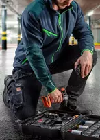 NEO TOOLS 81-229-XS apsauginės kelnės, pilkos/juodos, XS