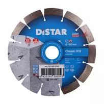 DISTAR deimantinis diskas Classic H12 150 x 2.2/1.3 x 22.23 mm segmentuotas sausam pjovimui betonui, plytoms, mūrui